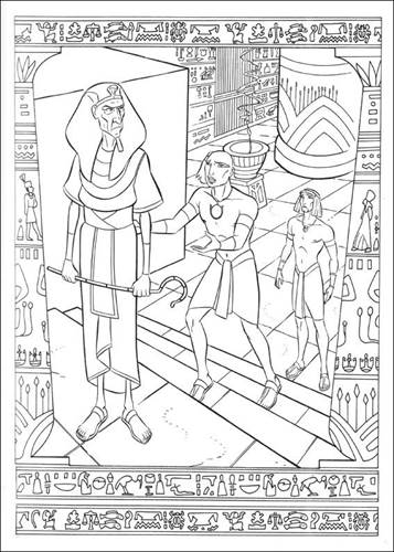 god coloring page online the prince of egypt